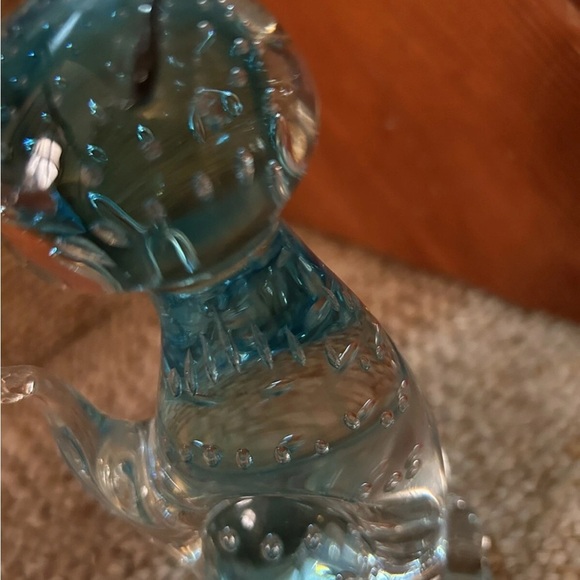Vintage Elegant Murano Glass Cat Figurine - Blue - Picture 7 of 15